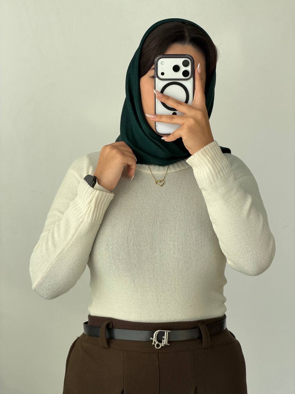 بافت یقه گرد دخترانه